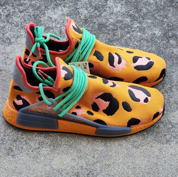 Adidas Human Race NMD Pharrell Animal Print "Spot" Mens Size 9.5 - Picture 1 of 8